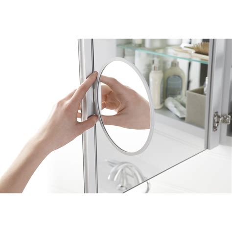 medicine cabinets with magnifying mirror